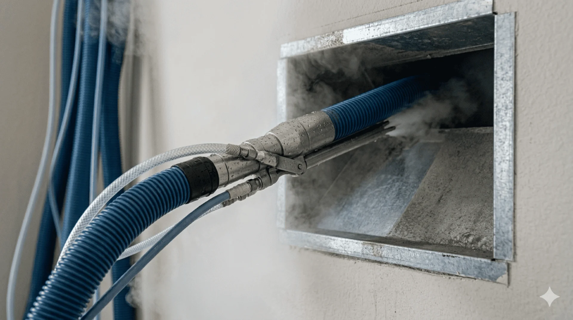 Air duct cleaning service equipment