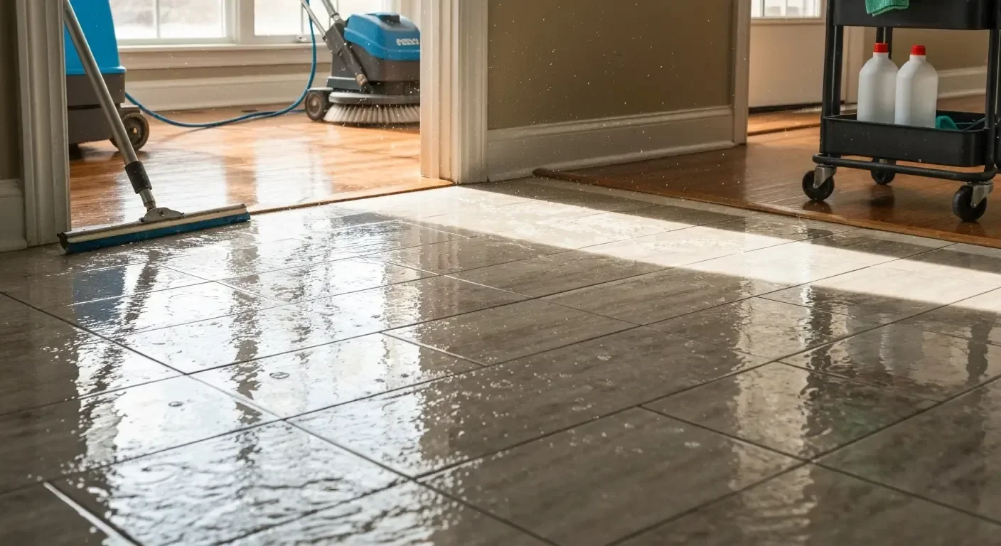 Hardwood floor cleaning and restoration